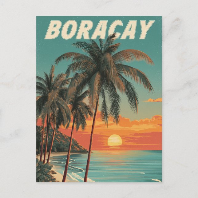 Boracay vintage postcard (Front)