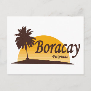 Boracay white postcard