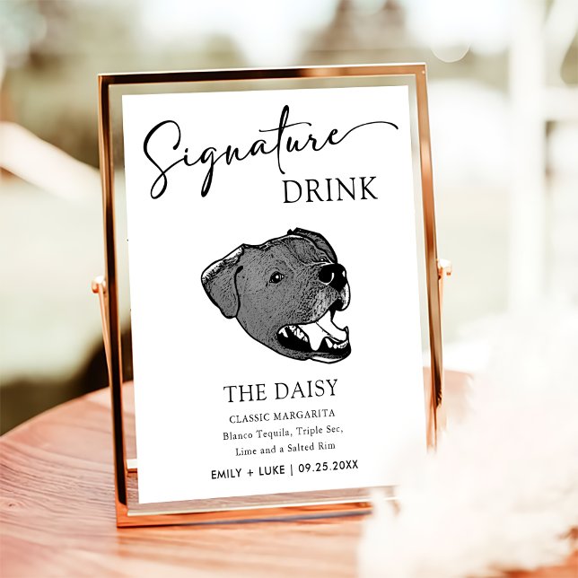 Borador Dog Wedding Signature Drink Sign (Creator Uploaded)