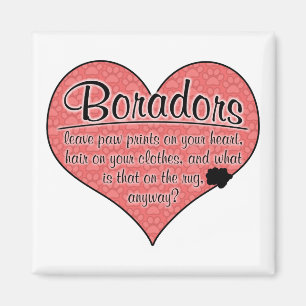 Borador Paw Prints Dog Humour Magnet