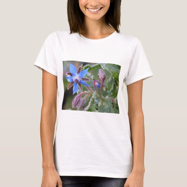 Borage Star Flower T-Shirt (Front)