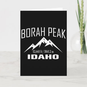 Borah Peak Idaho Climbing Summit Club Outdoor Adve Card