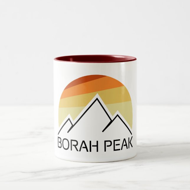 Borah Peak Retro Two-Tone Coffee Mug (Center)