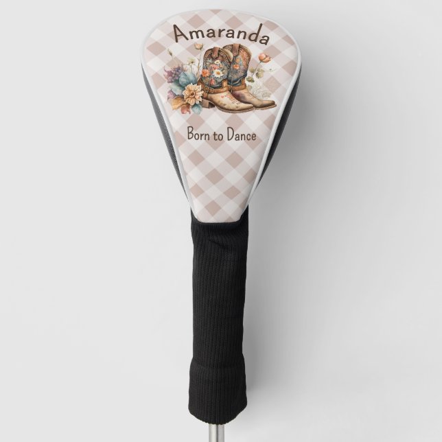 Borb to Dance Golf Head Cover (Front)