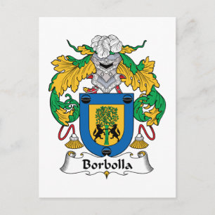Borbolla Family Crest Postcard
