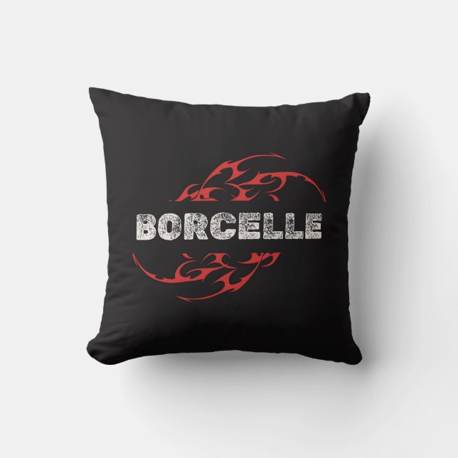 BORCELLE Tribal Flame Emblem Cushion (Front)