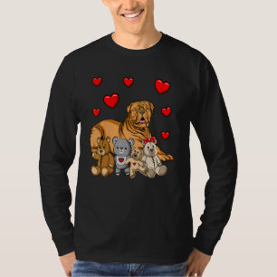 Bordeaux Dog Cuddly Toy T-Shirt