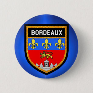 Bordeaux Flag 6 Cm Round Badge