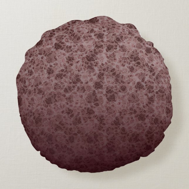 Bordeaux flowers degraded pillow (Back)