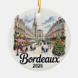 Bordeaux France 2026 Christmas Ornament Travel