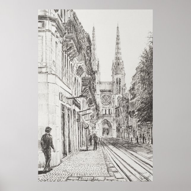 Bordeaux France. Twin spire.2010 Poster (Front)