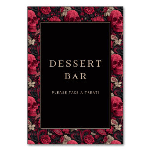 Bordeaux Gothic Paisley Wedding Table Number