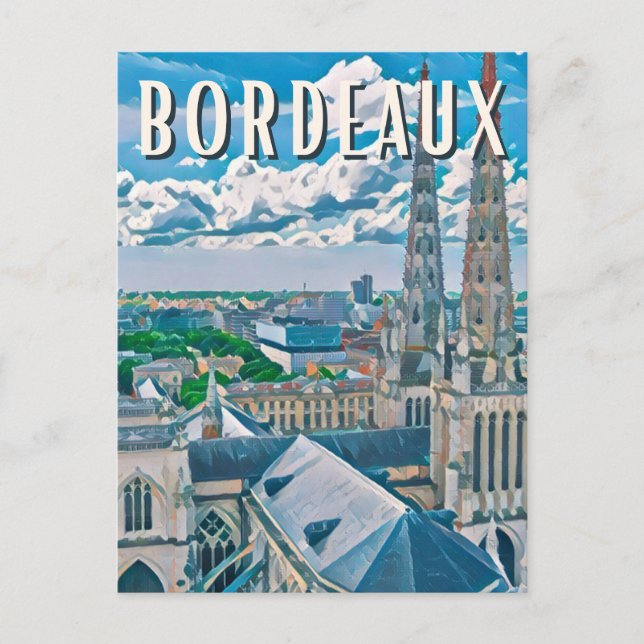 Bordeaux Photo Vintage Postcard (Front)
