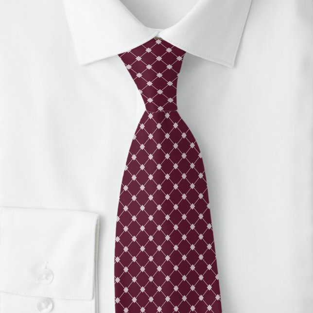 Bordeaux Trellis Tie (Creator Uploaded)