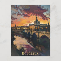 Bordeaux Twilight: Sunset Symphony Purple Clouds