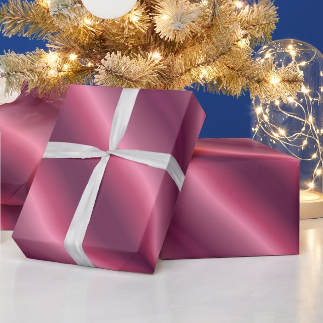 Bordeaux Wedding Birthday Christmas Holiday Party Wrapping Paper (Holidays)