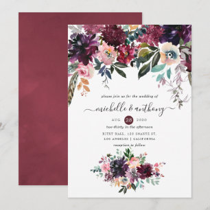 Bordeaux Wedding Invitation