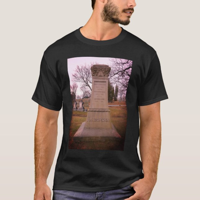 Borden Monument, Fall River, MA - A.J. Borden T-Shirt (Front)