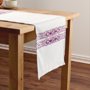 Border 1 purple short table runner