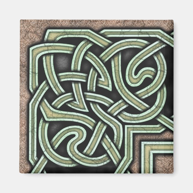 Border B, Green Corner Magnet (Front)