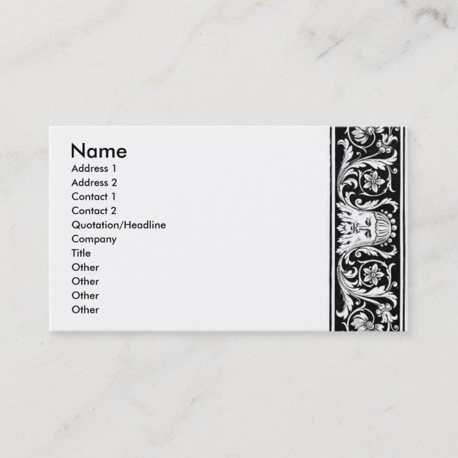 Border Business Card (Front)