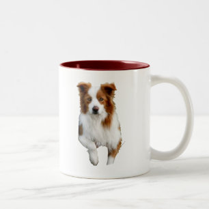 border collie2 Two-Tone coffee mug