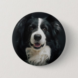 border-collie 6 cm round badge