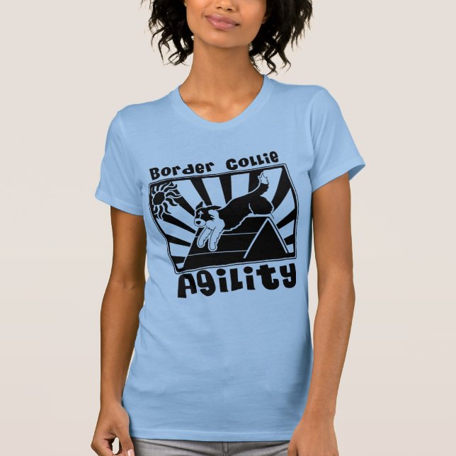 Border Collie Agility A-Frame T-Shirt (Front)