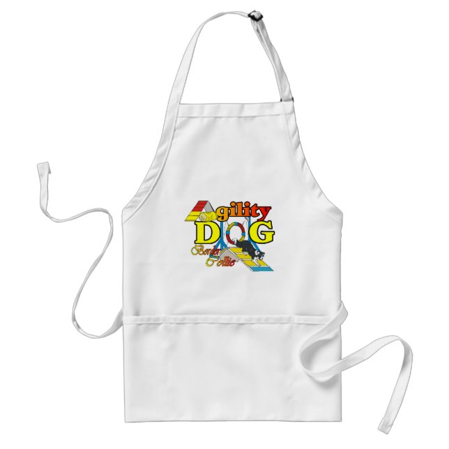 Border Collie Agility Gifts Standard Apron (Front)