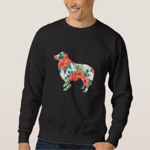 Border Collie Aloha Hawaiian Dog Sweatshirt