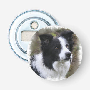 Border Collie Art Bottle Opener