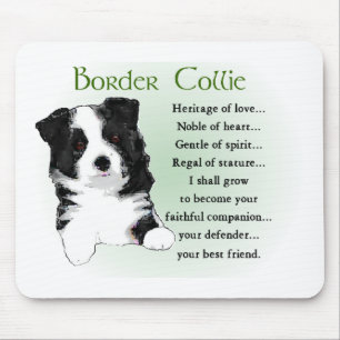 Border Collie Art Gifts Mouse Mat