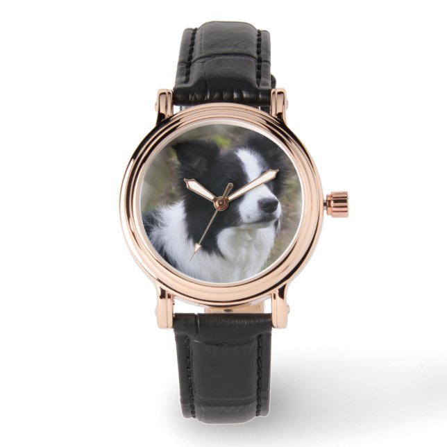 Border Collie Art Watch (Front)