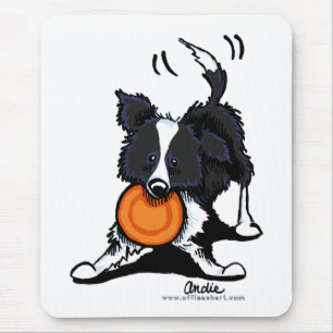 Border Collie at Play Mouse Mat