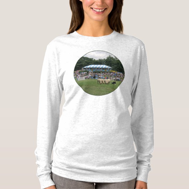 Border Collie at Work T-Shirt (Front)