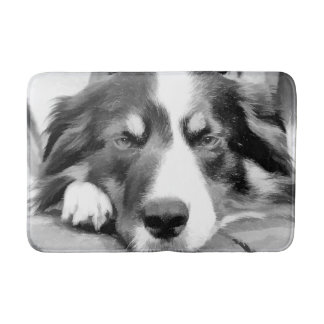 BORDER COLLIE BATH MAT