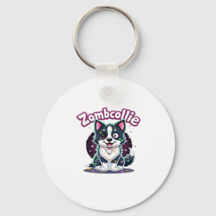Border Collie BC Zombie Dog Halloween Essential T- Key Ring