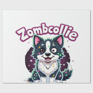 Border Collie BC Zombie Dog Halloween Essential T- Wrapping Paper