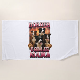 Border Collie Beach Towel