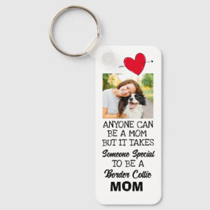Border Collie...Best Mum Custom Key Ring