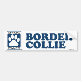 Border Collie Blue Bumper Sticker
