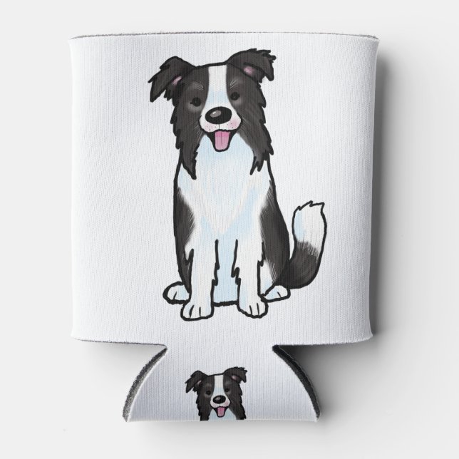 Border Collie Can Cooler (Front)