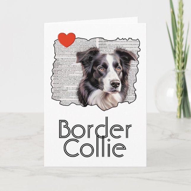 Border Collie Card (Front)