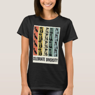 Border Collie Celebrate Diversity Dog Border Colli T-Shirt