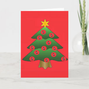 Border Collie Christmas Card