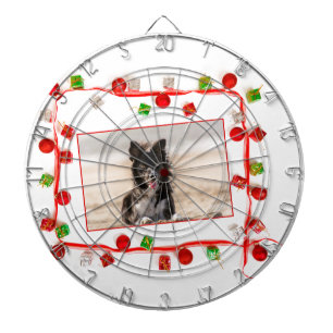 Border Collie Christmas Dartboard