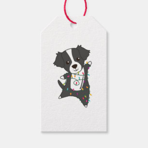 Border Collie Christmas Dog Winter Animals Dogs Gift Tags