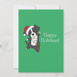 Border Collie Christmas Dog Winter Animals Dogs Holiday Card