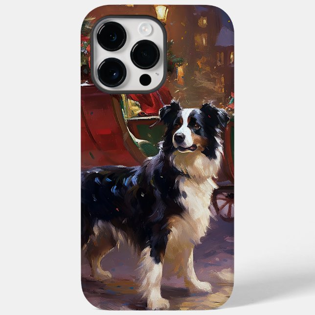 Border Collie Christmas Festive Season  Case-Mate iPhone Case (Back)