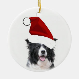 Border Collie Christmas Ornament